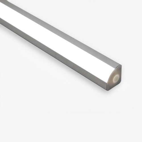 Perfil de canto para LED em alumínio